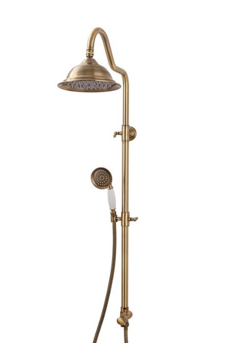 מוט פינוק ענתיק ברונזה צהובה