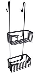 רשת כפולה לתלייה על מקלחון שחור