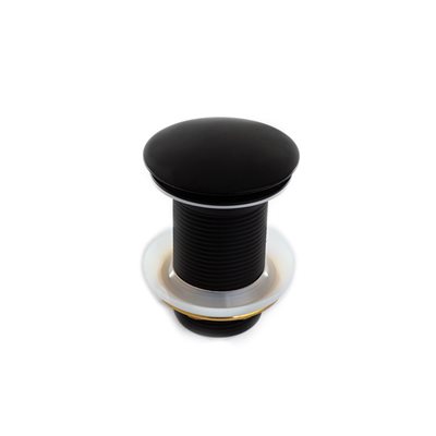 ונטיל לחיצה בראס לכיור רחצה שחור מט