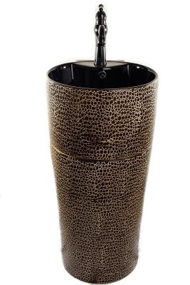 כיור רחצה עומד חום\שחור