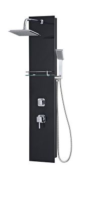 מוט פינוק זכוכית שחורה כולל אינטרפוץ